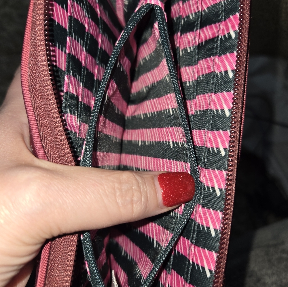Vera Bradley burgundy wristlet wallet - Picture 7 of 7